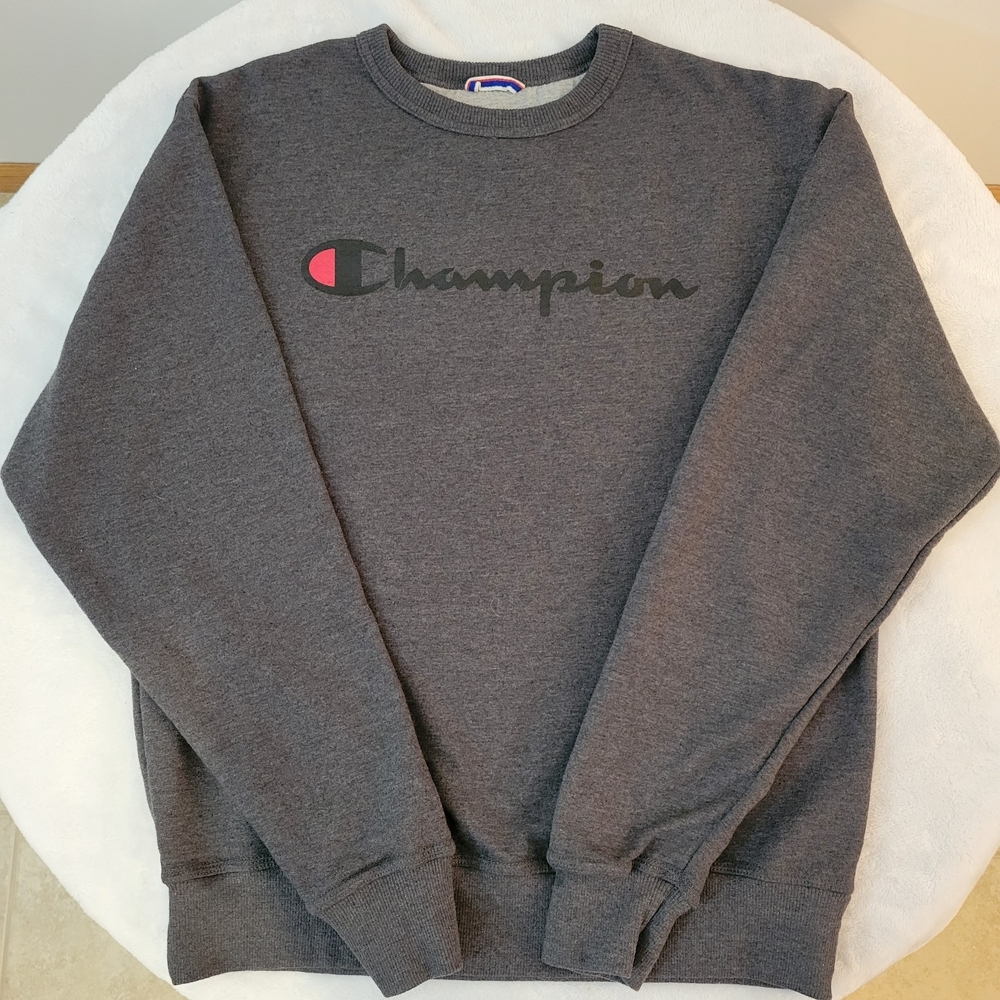 Champion Crewneck Sweatshirt|Charcoal/Dark Gray|Men's Medium/Women's Large